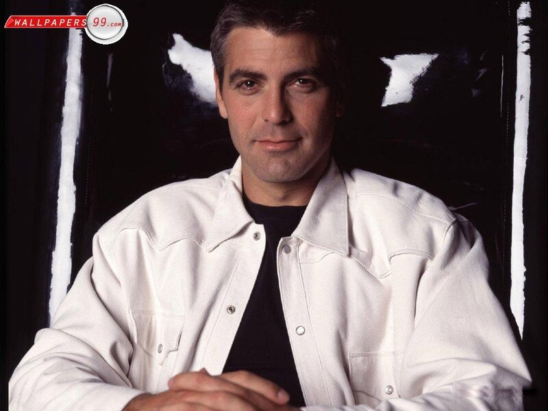 George Clooney in white jacket