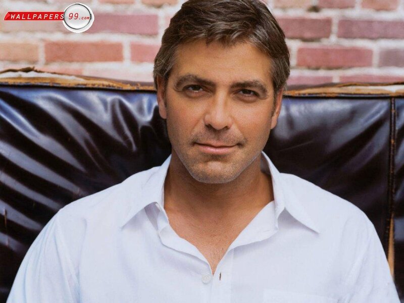 George Clooney in white shirt