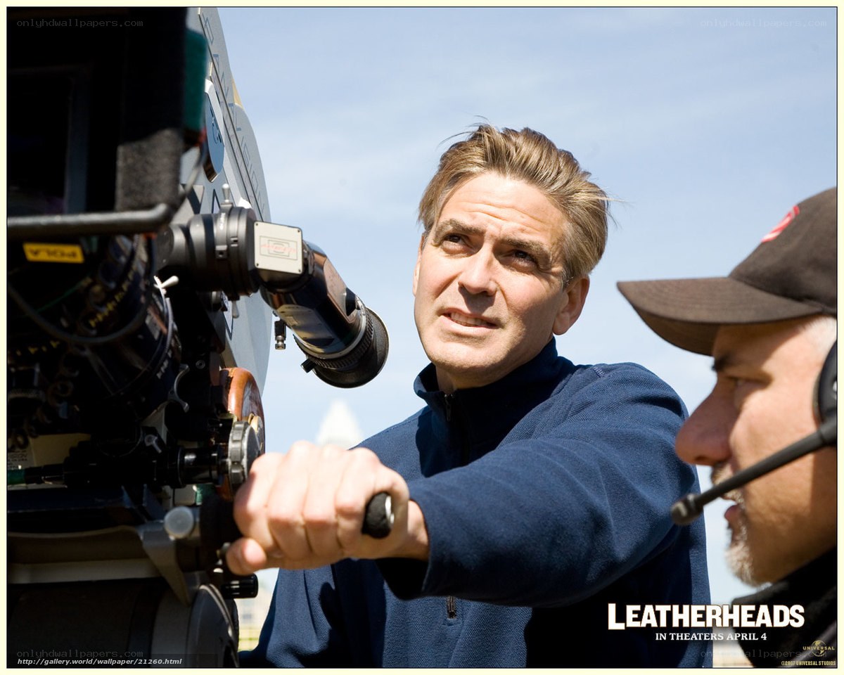 George Clooney on film set