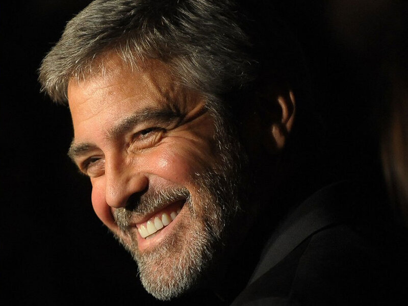 George Clooney smiling