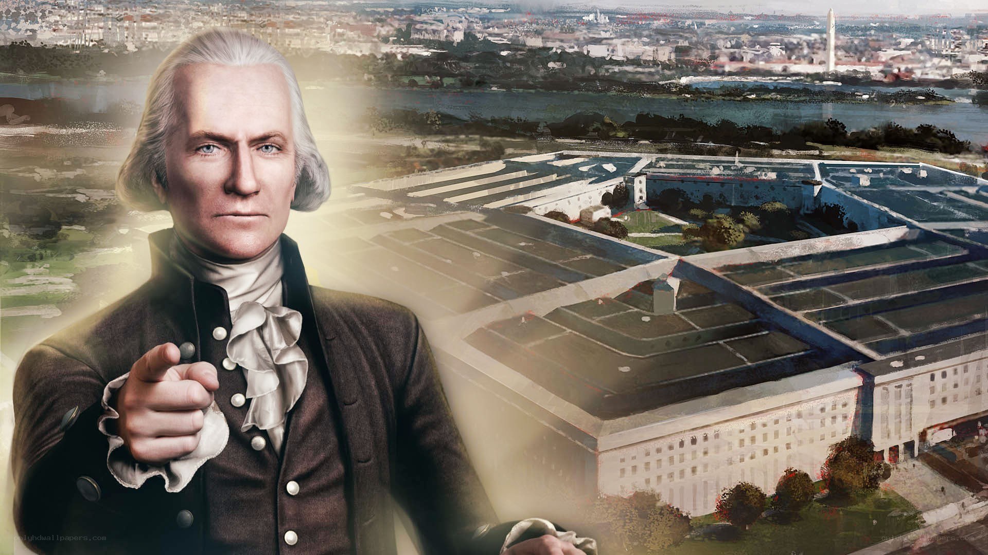 George Washington and Pentagon