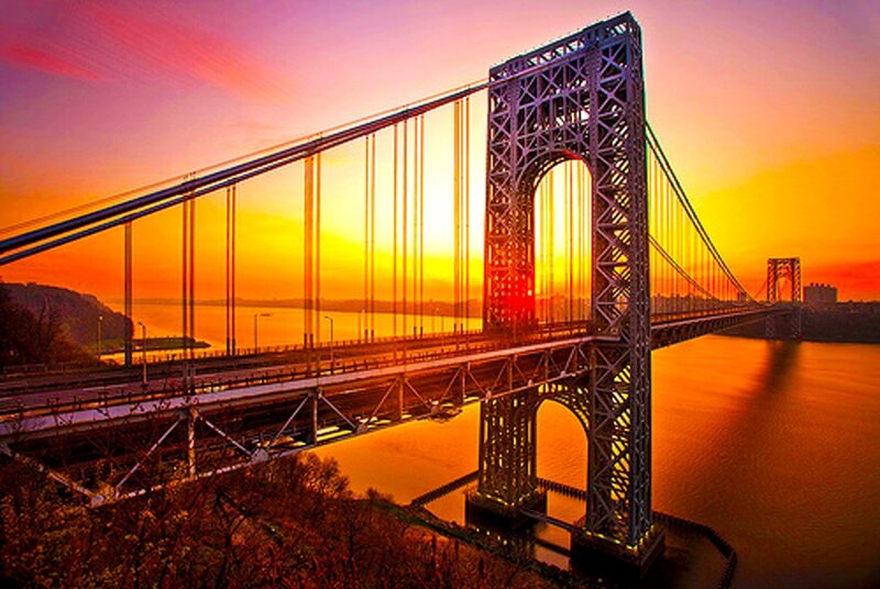 George Washington Bridge — Orange