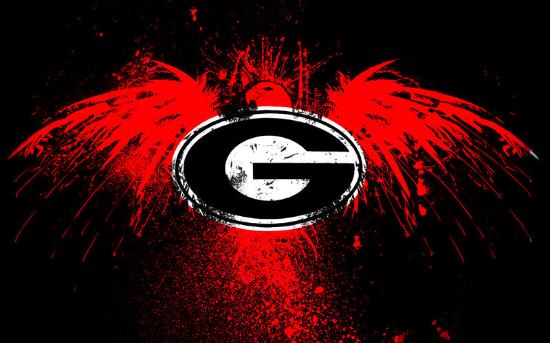 Georgia Bulldogs logo with wings