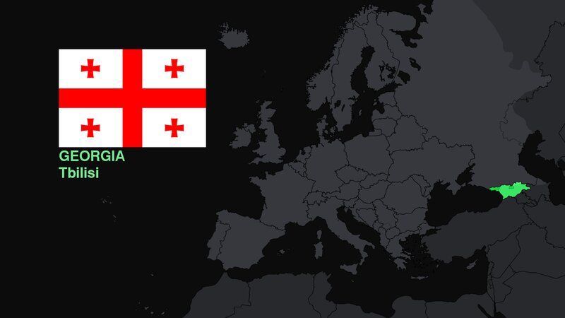 Georgia on Map