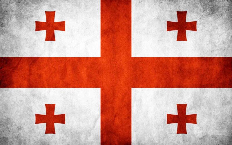Georgian Flag — Red, Neutral