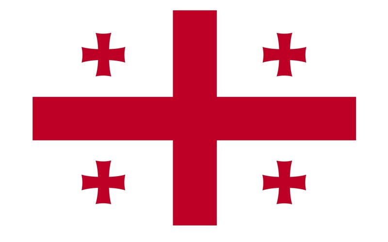 Georgian Flag — Red