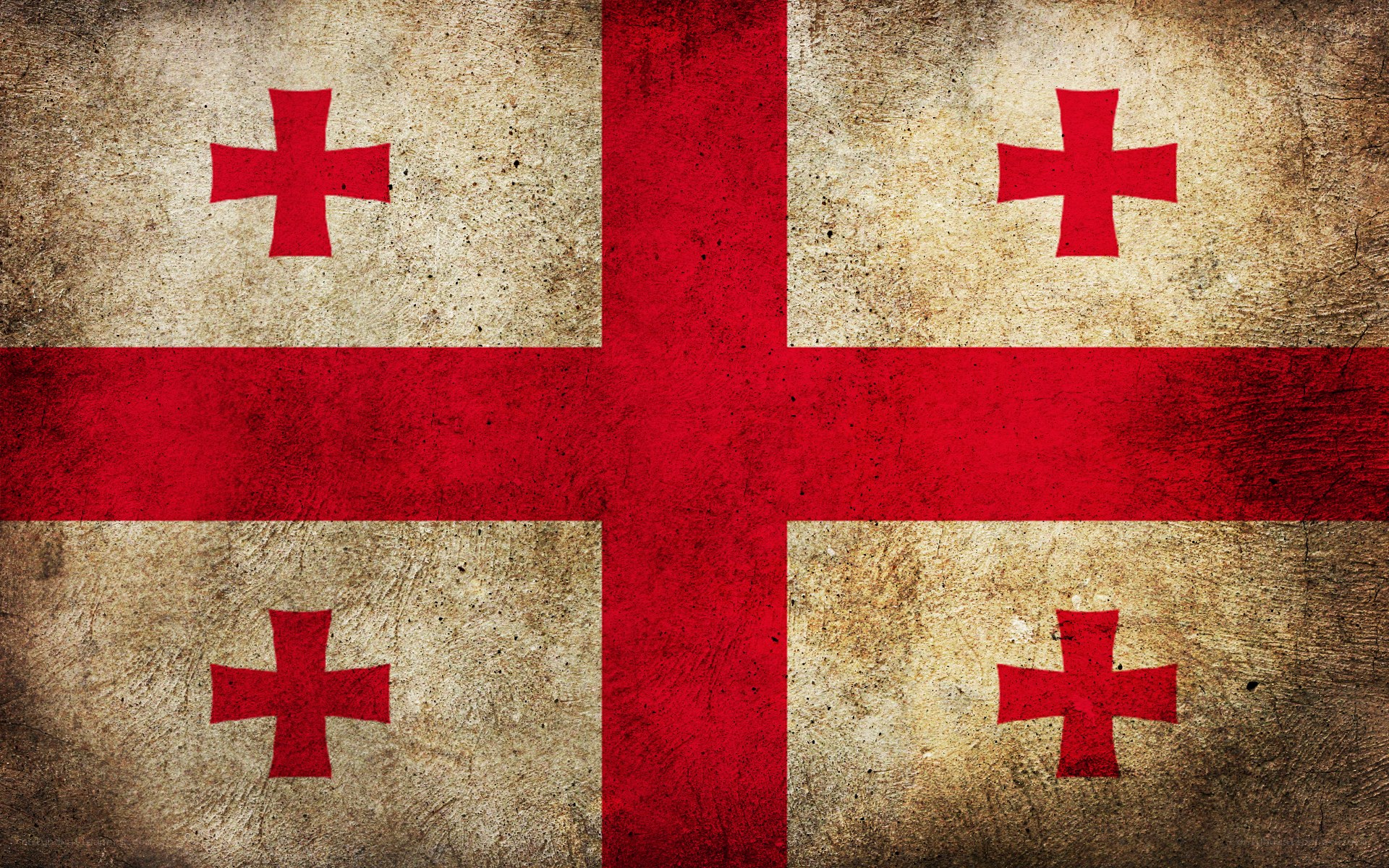 Georgian flag with distressed texture