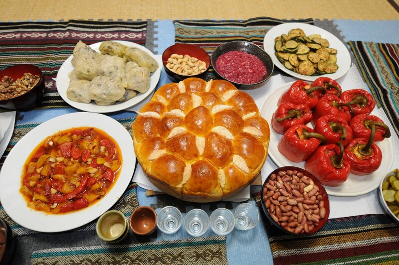 Georgian Food Spread