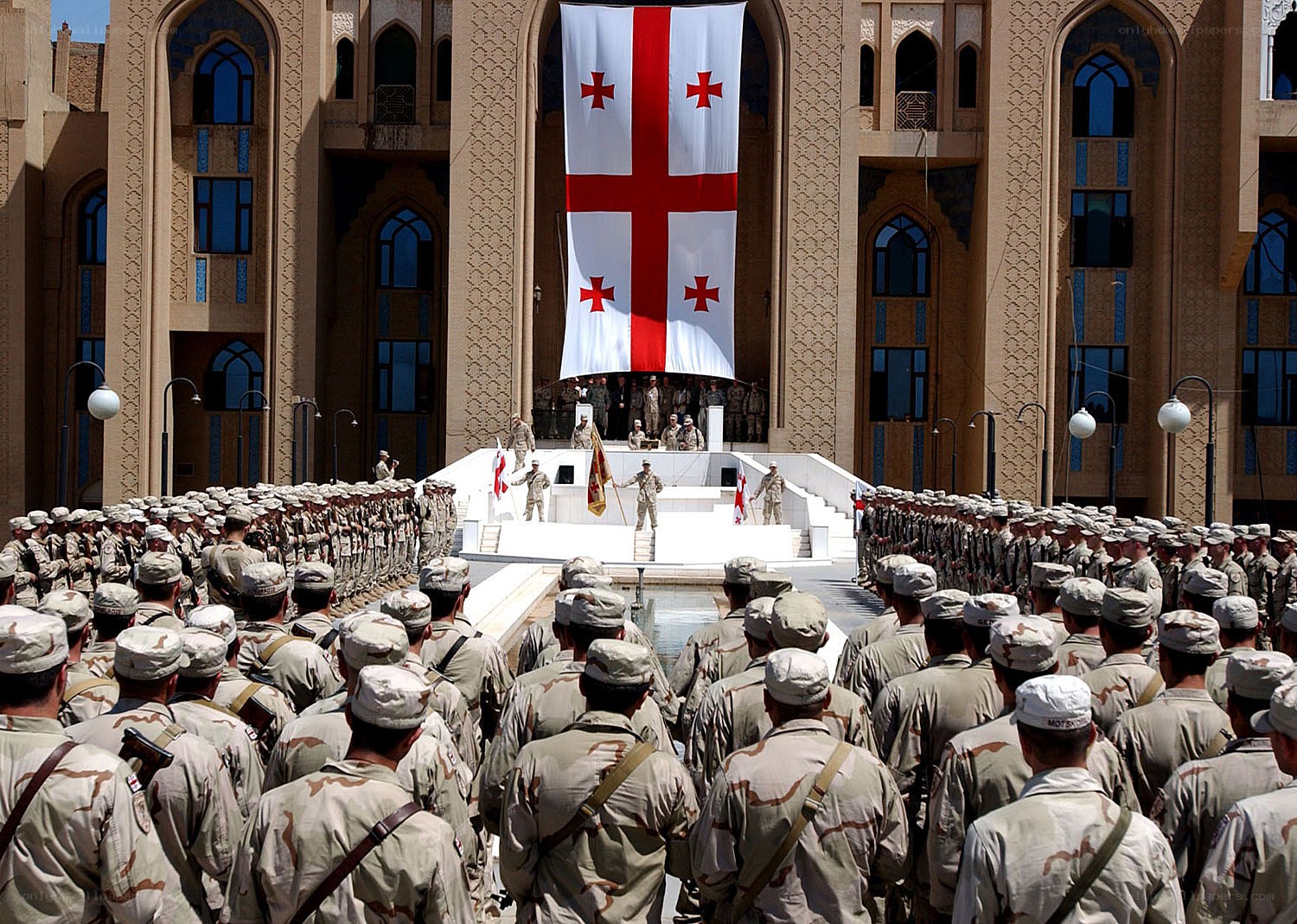 Georgian military ceremony