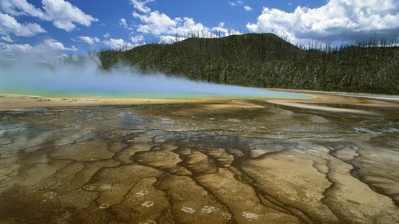 Geothermal Pool and Steam — Blue