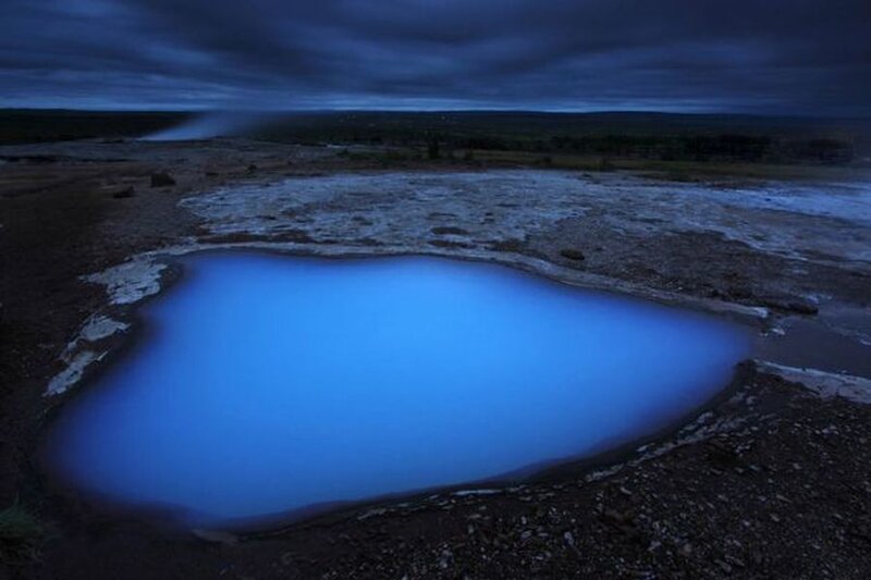 Geothermal Pool at Night