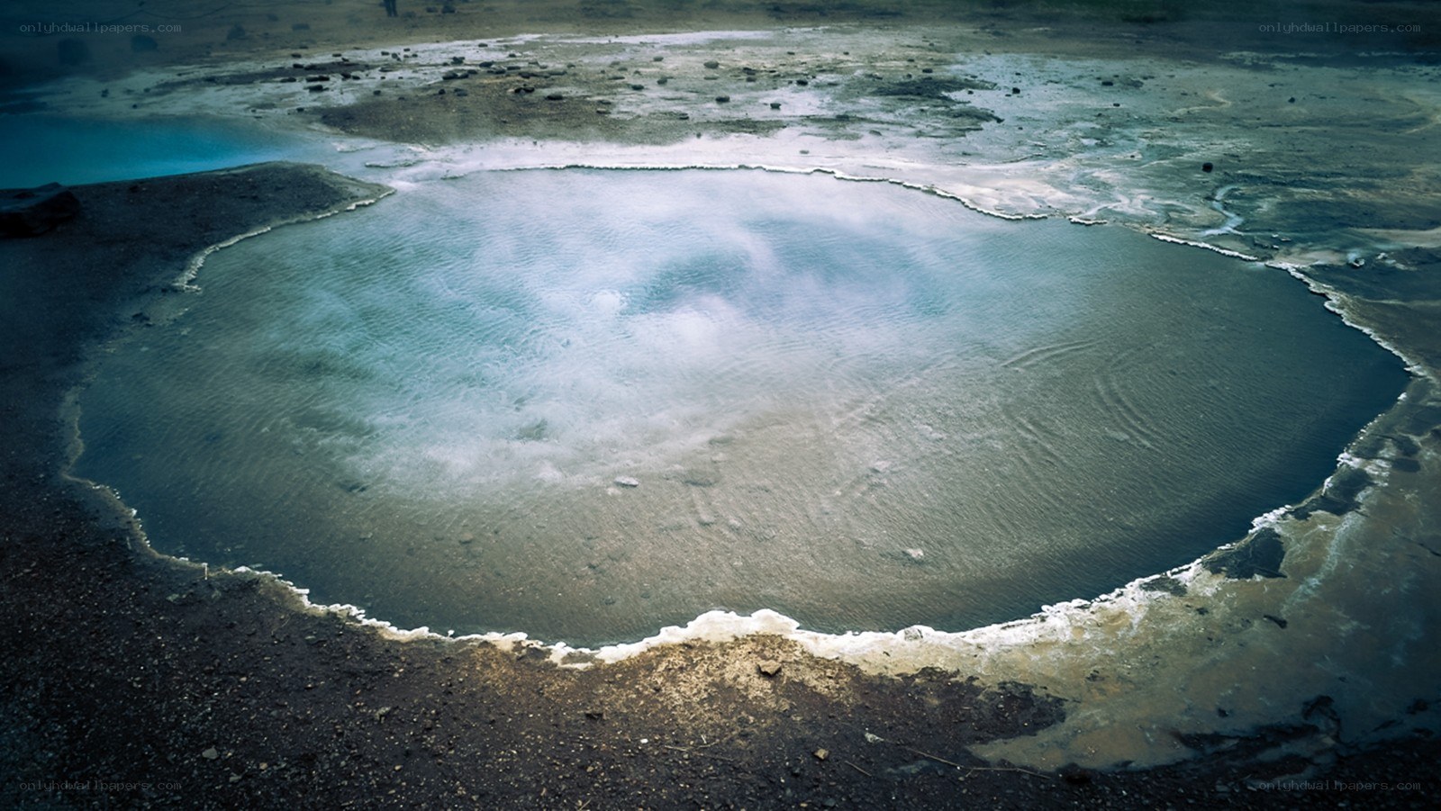 geothermal pool in Iceland