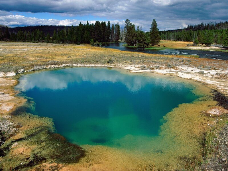 Geothermal Pool in Meadow