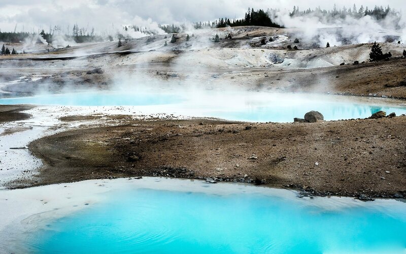 Geothermal Pools and Steam