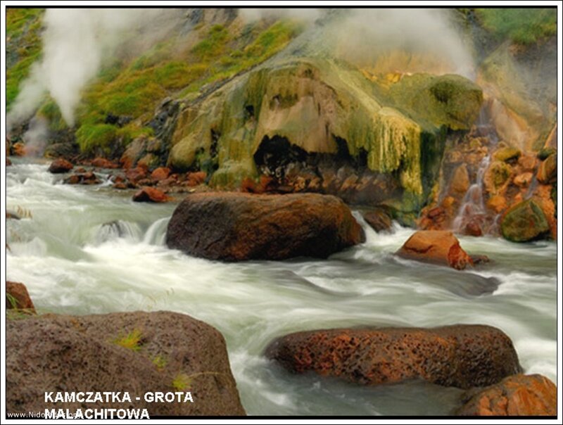 Geothermal river in Kamchatka