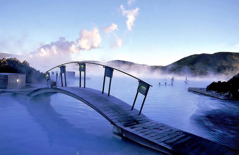 Geothermal Spa with Bridge