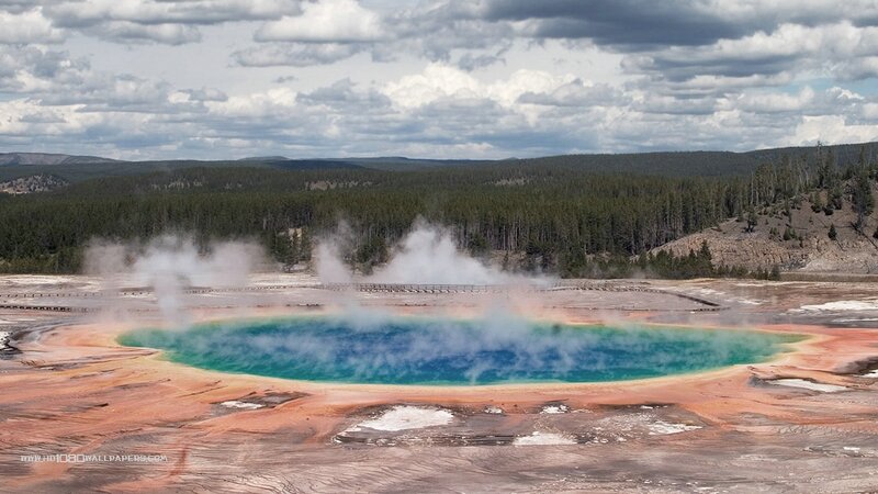 Geothermal Spring — Blue, Dramatic, Afternoon, Photograph