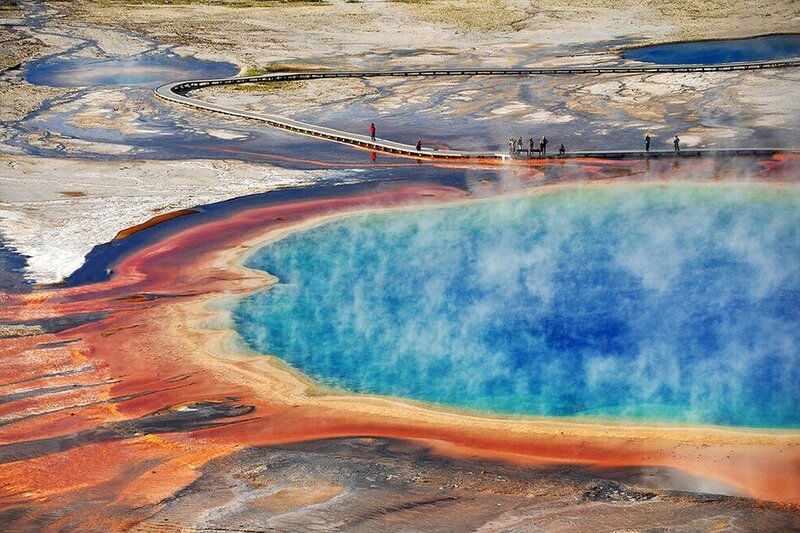 Geothermal Spring — Blue, Dramatic, Afternoon
