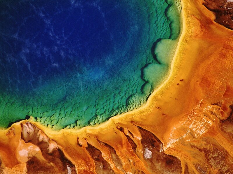Geothermal Spring — Blue, Dramatic, Photograph, Water, Rock