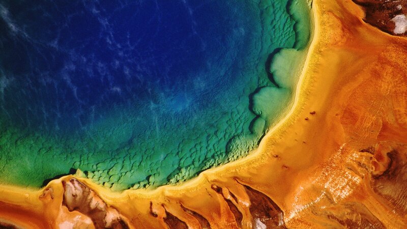 Geothermal Spring — Blue, Dramatic, Photograph, Water