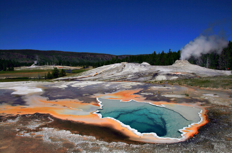 Geothermal Spring — Blue, Dramatic
