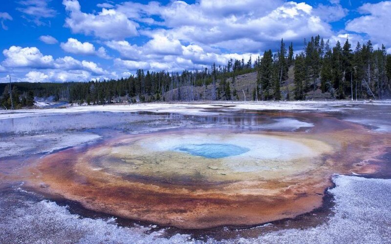 Geothermal Spring — Blue, Serene, Afternoon