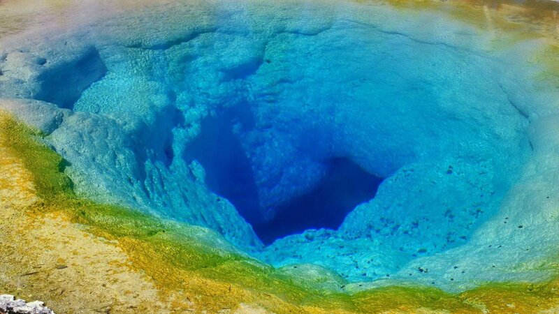 Geothermal Spring — Blue, Serene, Photograph