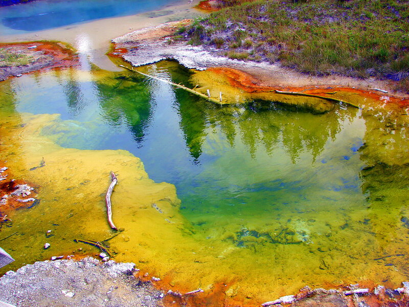 Geothermal Spring — Green, Natural