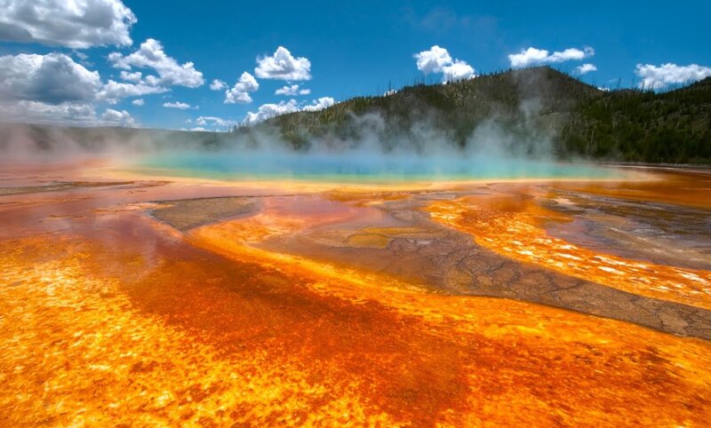 Geothermal Spring — Orange, Dramatic