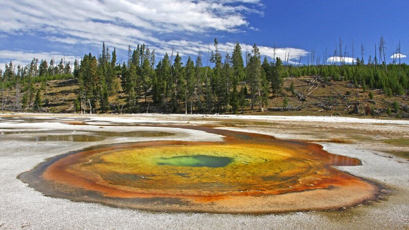 Geothermal Spring — Yellow