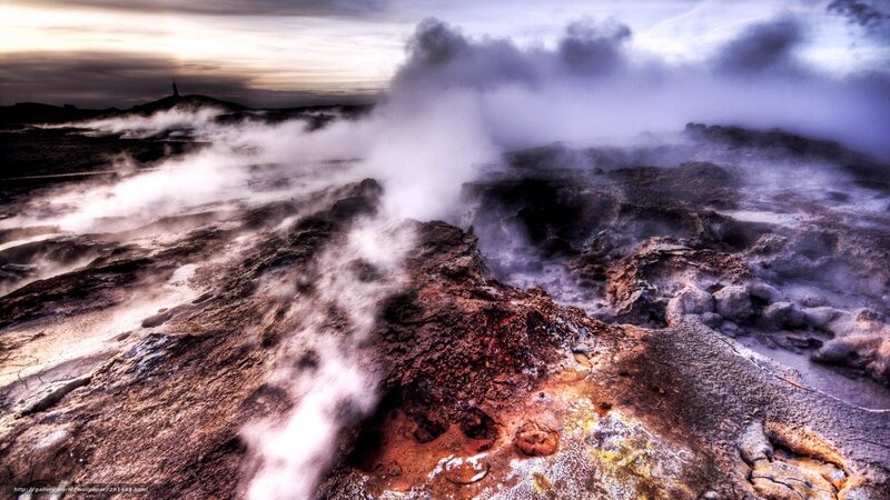 Geothermal Steam Vents — Gray