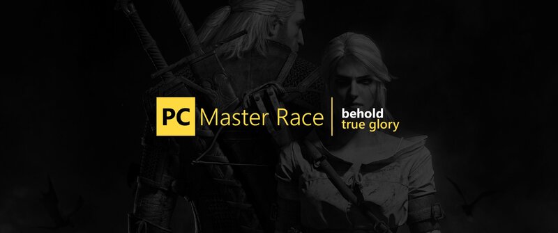 Geralt and Ciri — Black, Dramatic, Night