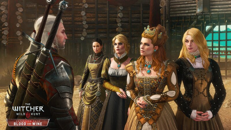 Geralt and Four Women