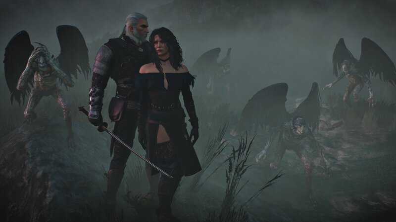 Geralt and Yennefer — Gray