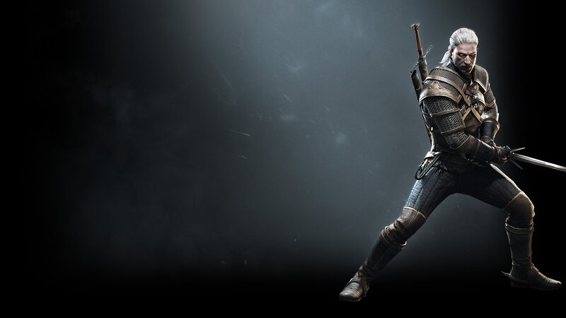 Geralt of Rivia — Black, Dramatic, Night, 3d Render