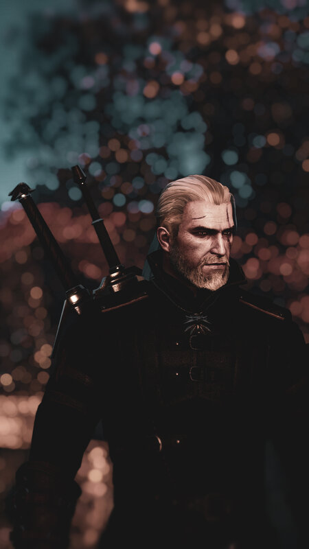 Geralt of Rivia — Black, Serious
