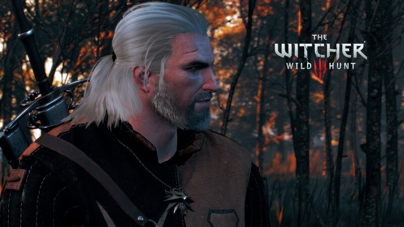 Geralt of Rivia — Brown, Dramatic, Sunset, 3d Render