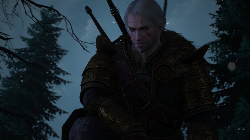 Geralt of Rivia — Gray, Dark, Night