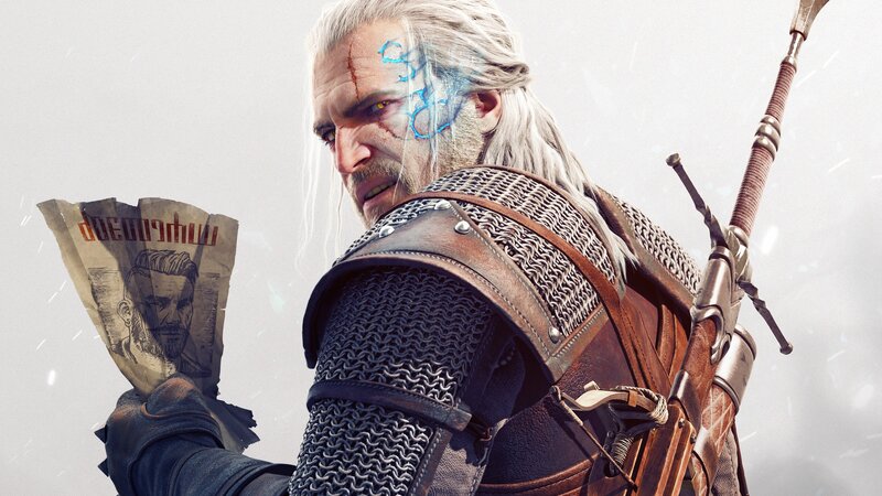 Geralt of Rivia Holding Paper