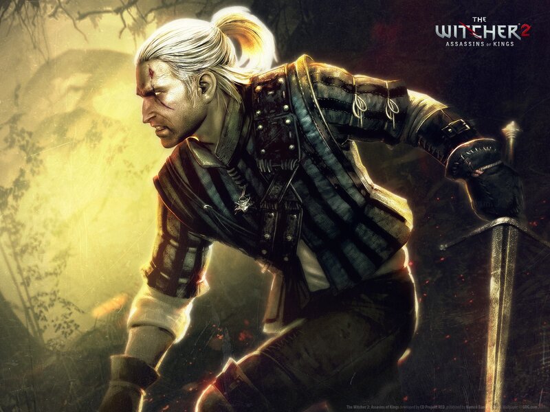 Geralt of Rivia in action