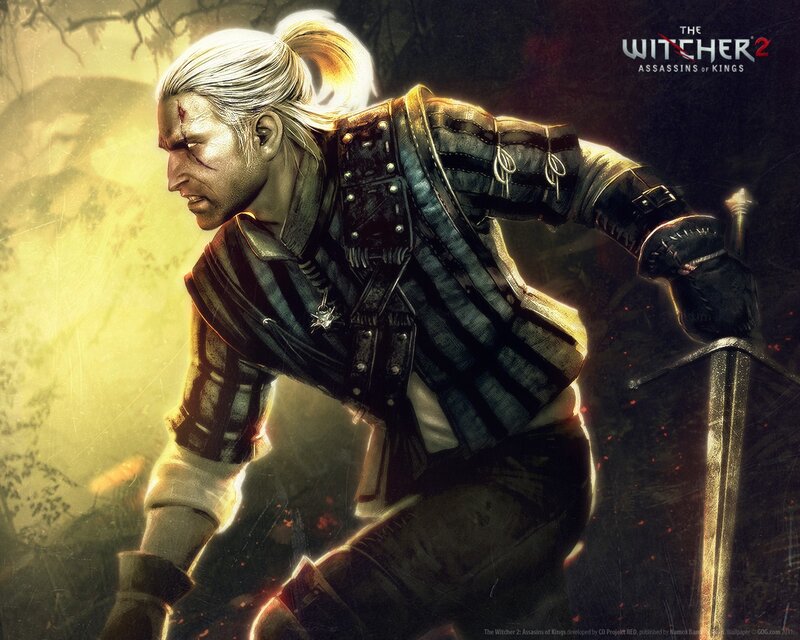 Geralt of Rivia in action