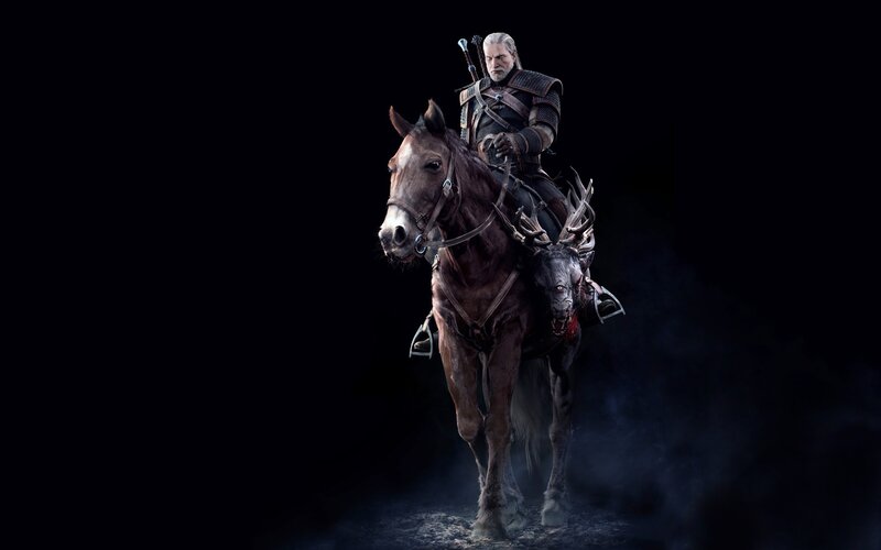 Geralt of Rivia on Horse