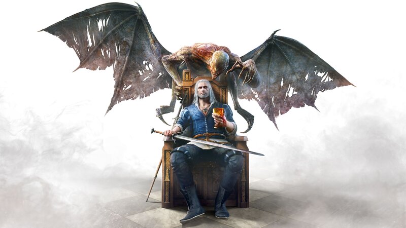 Geralt of Rivia on Throne