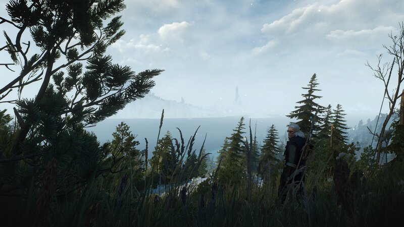 Geralt of Rivia Standing — Green