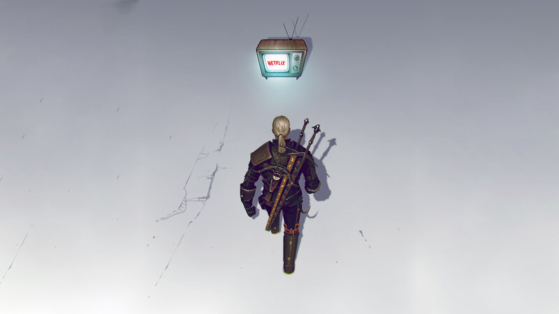 Geralt of Rivia Walking