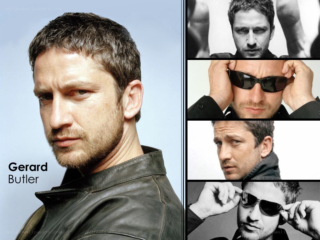 Gerard Butler portrait collage