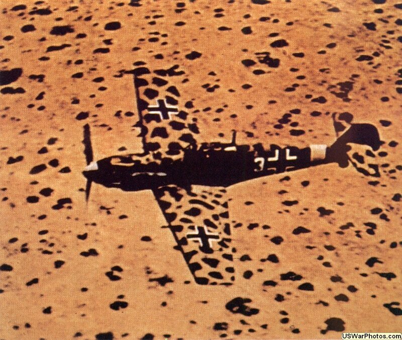 German aircraft in desert camouflage