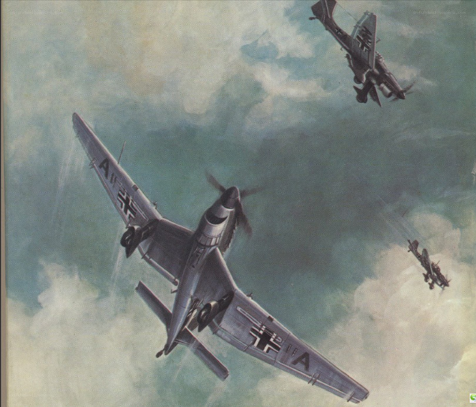 German aircraft in flight