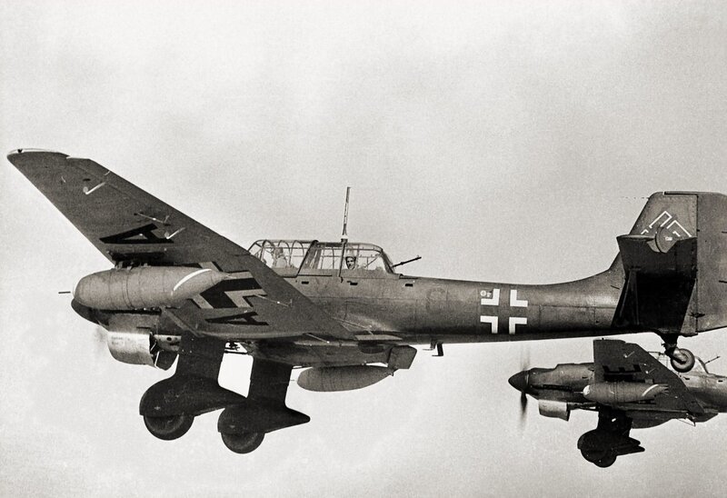 German aircraft in flight