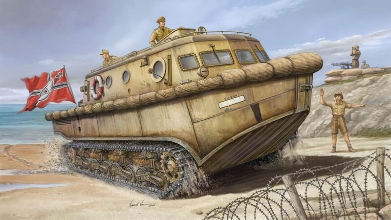 German Amphibious Tank — Tan